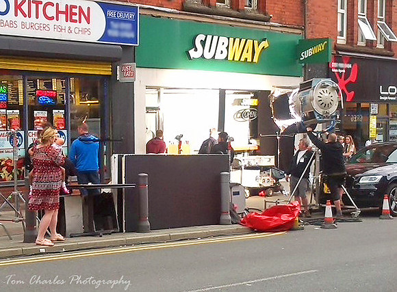 Filming of New Subway Advert